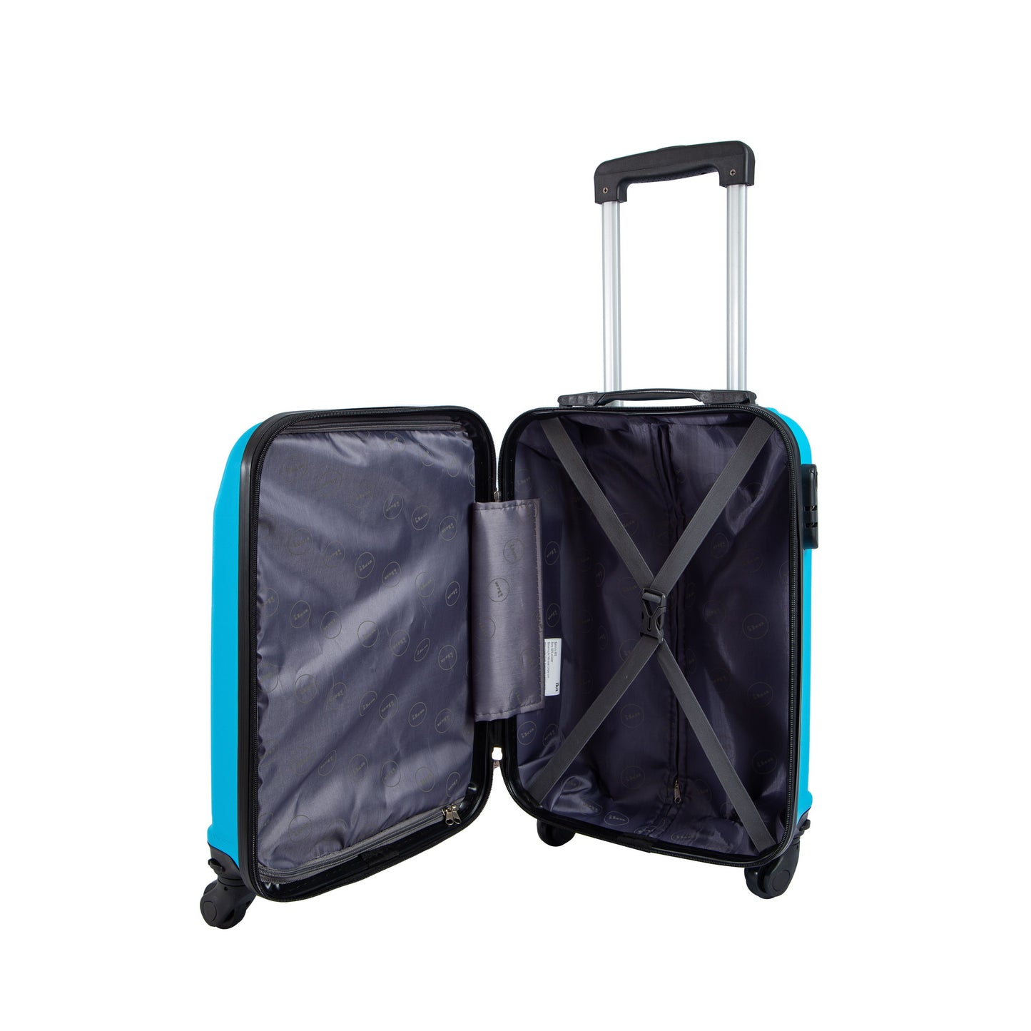 Mala de Viagem Media ABS, 23KG Ika Continental Azul Turquesa