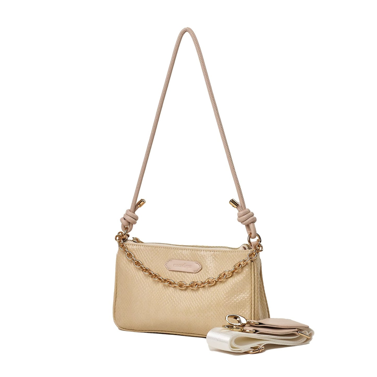 Mini bag Macadamia tiracolo Off White