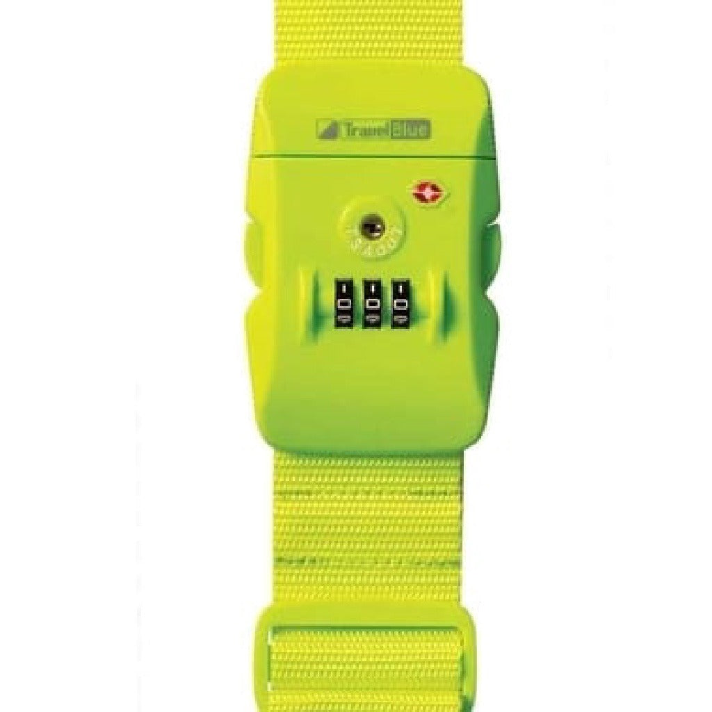 TSA Travel Blue Combination Strap