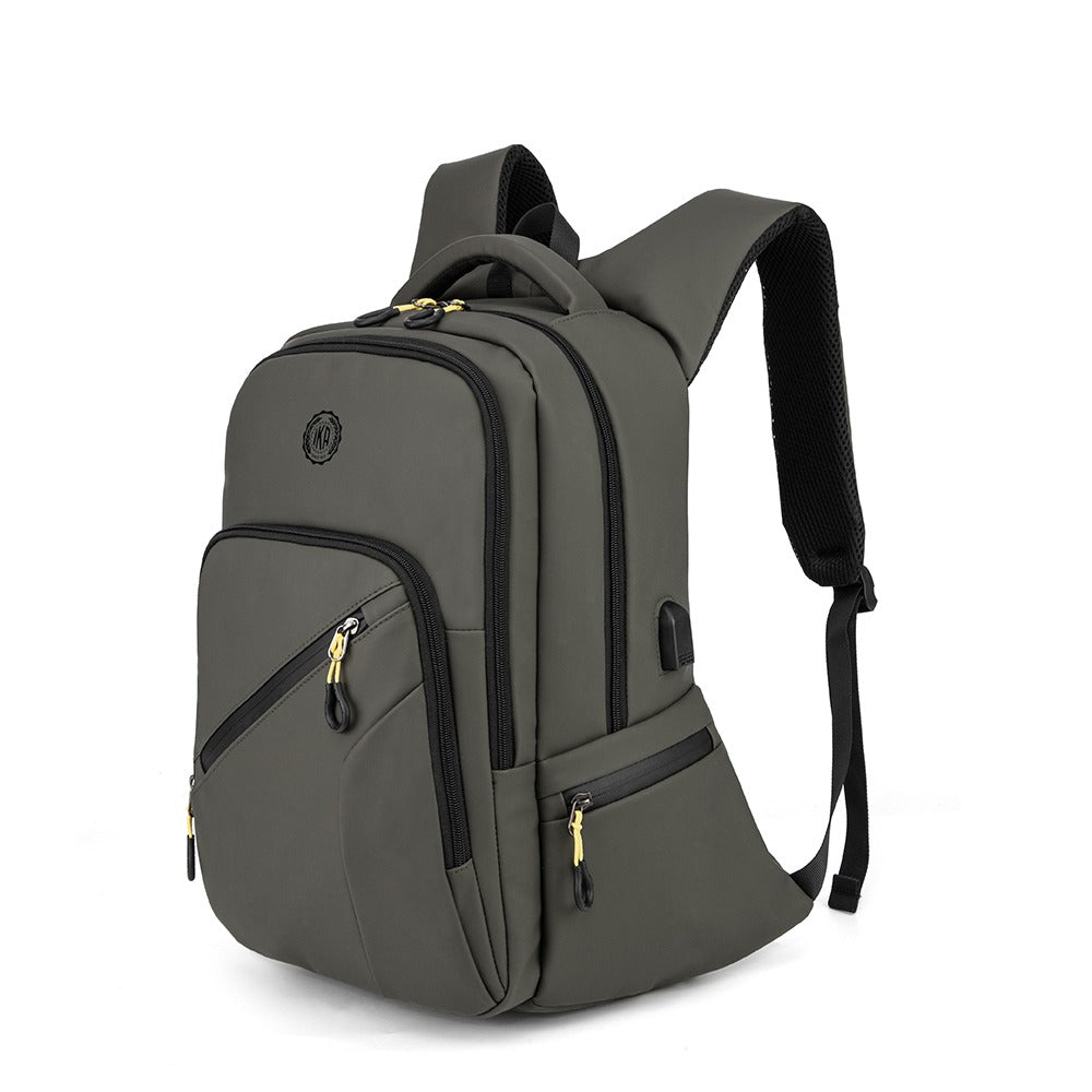 Mochila Executiva Escolar Com divisória Para Notebook Com entrada Usb Rubber Verde