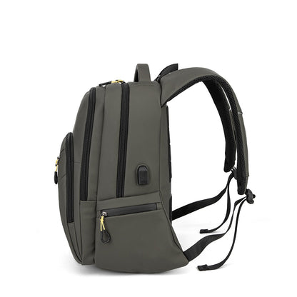 Mochila Executiva Escolar Com divisória Para Notebook Com entrada Usb Rubber Verde
