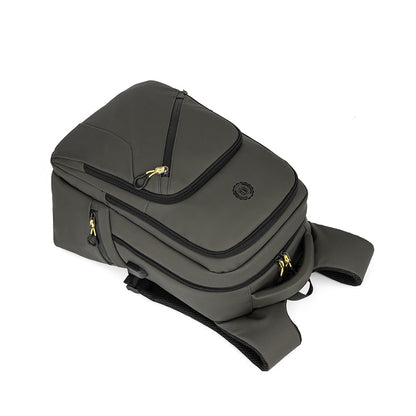 Mochila Executiva Escolar Com divisória Para Notebook Com entrada Usb Rubber Verde