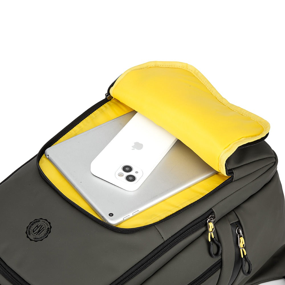 Mochila Executiva Escolar Com divisória Para Notebook Com entrada Usb Rubber Verde