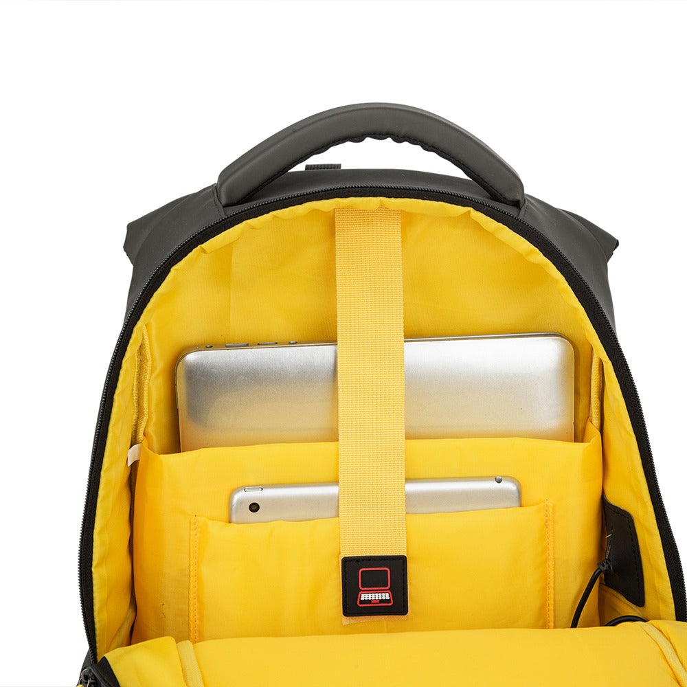 Mochila Executiva Escolar Com divisória Para Notebook Com entrada Usb Rubber Verde