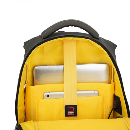 Mochila Executiva Escolar Com divisória Para Notebook Com entrada Usb Rubber Verde