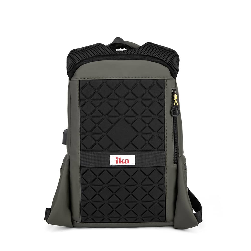 Mochila Executiva Escolar Com divisória Para Notebook Com entrada Usb Rubber Verde