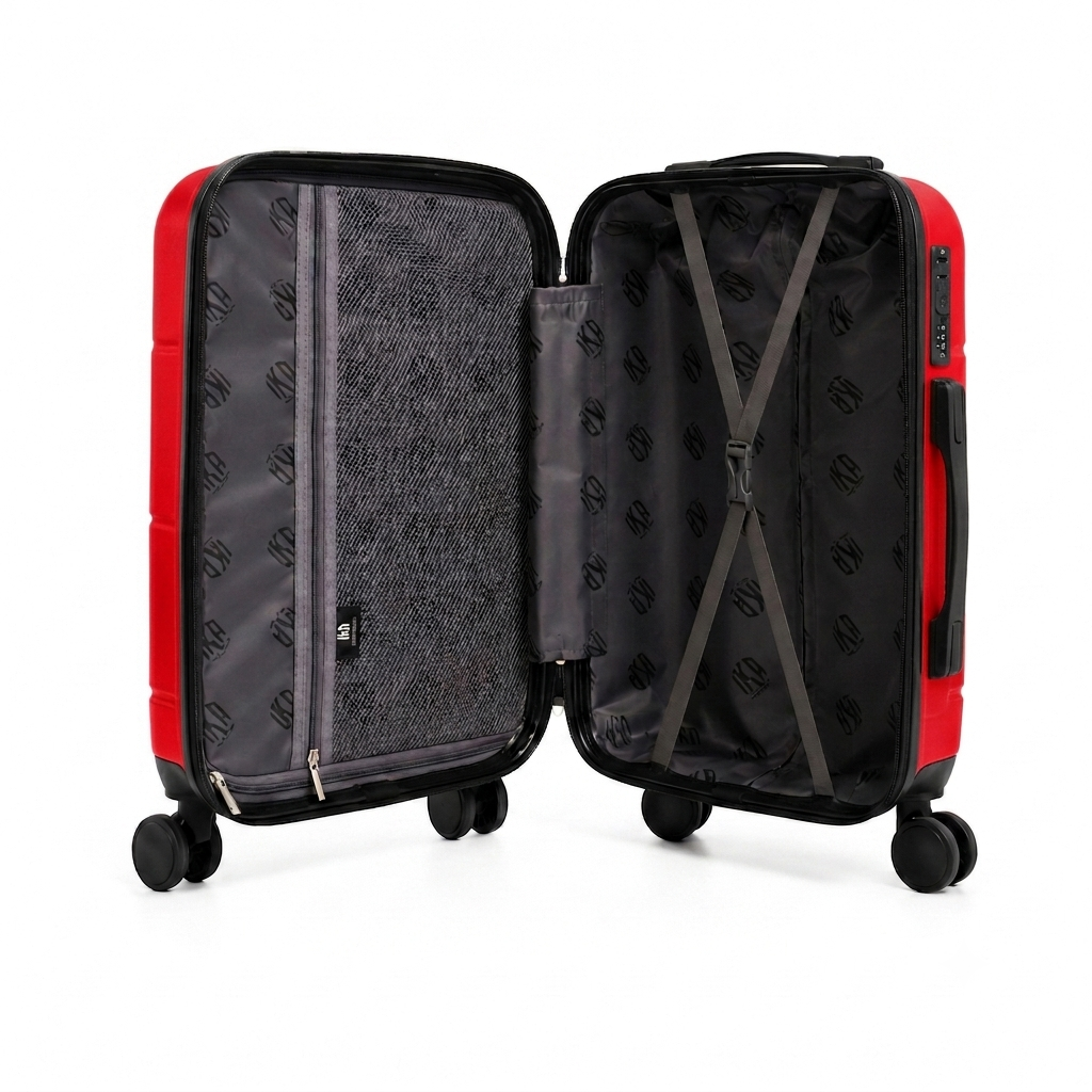 Mala De Viagem Pequena De Bordo 10 Kg ABS Venkon Vermelha