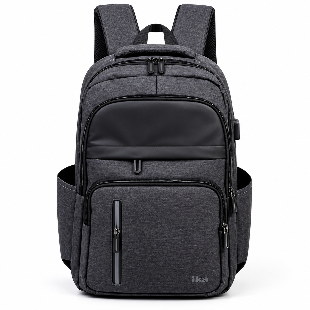 Mochila Executiva Escolar Porta notebook 15″ Com entrada USB Pacto Cinza