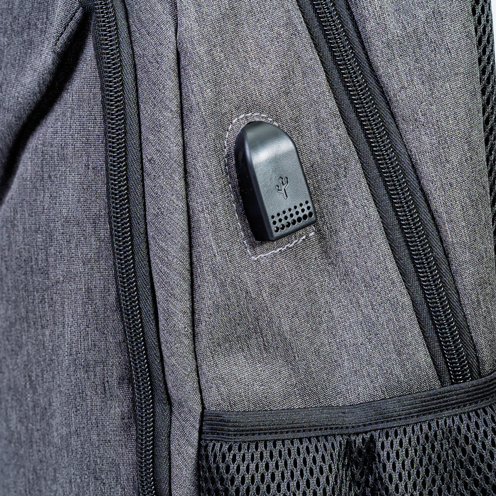 Mochila Executiva Porta notebook 15″ Com entrada USB Atos Cinza
