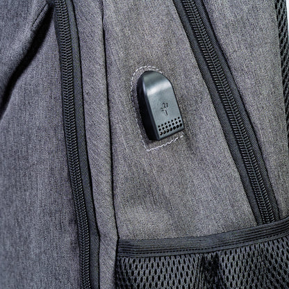 Mochila Executiva Porta notebook 15″ Com entrada USB Atos Cinza