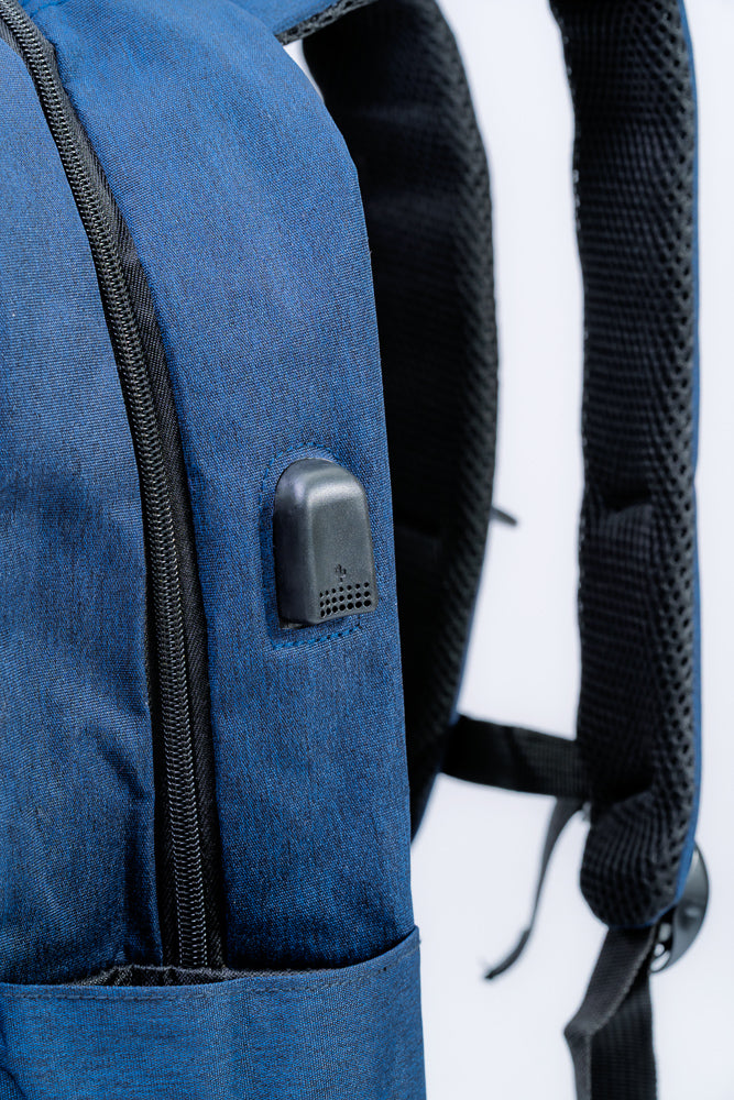 Mochila Executiva Escolar Porta notebook 15″ Com entrada USB Pacto Azul