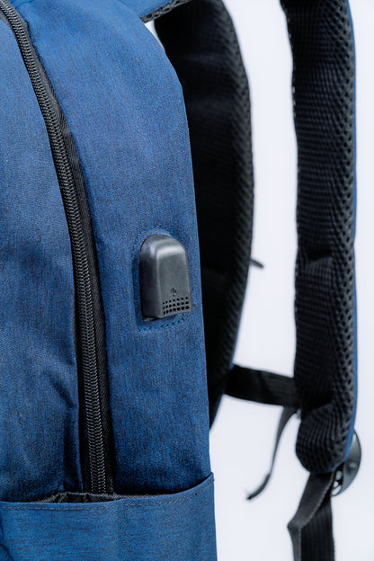 Mochila Executiva Escolar Porta notebook 15″ Com entrada USB Pacto Azul