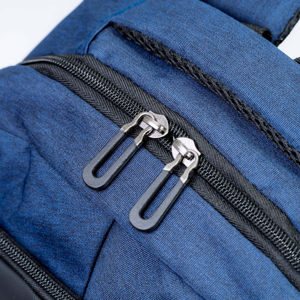 Mochila Executiva Escolar Porta notebook 15″ Com entrada USB Pacto Azul