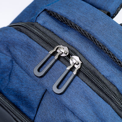Mochila Executiva Escolar Porta notebook 15″ Com entrada USB Pacto Azul