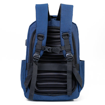 Mochila Executiva Escolar Porta notebook 15″ Com entrada USB Pacto Azul