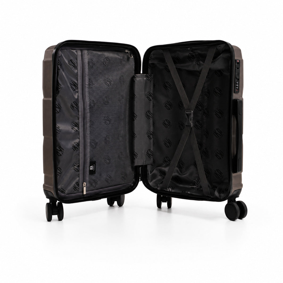 Mala De Viagem Pequena De Bordo 10 Kg ABS Equipage Coffee